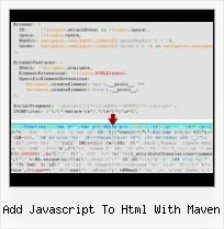 Java Script Code To Pack Javascript add javascript to html with maven