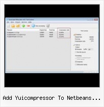 Online Javascript Packing add yuicompressor to netbeans java code