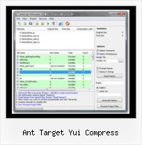 Encode Javascript Packed ant target yui compress