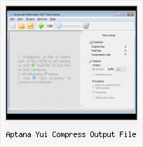 Htmlencoder Decodeurl aptana yui compress output file