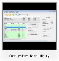 Javascript Encode Json codeigniter with minify