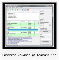 Javascript Obfuscate String compress javascript commandline