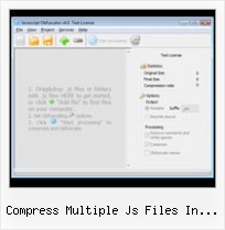 Javascript Encrypter compress multiple js files in multiple js files using yui compressor