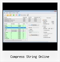 Javascript Unpack compress string online