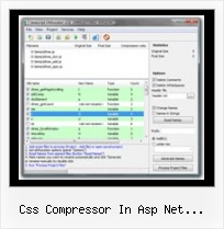 Wrapper Script Shrinksafe css compressor in asp net progrmatically