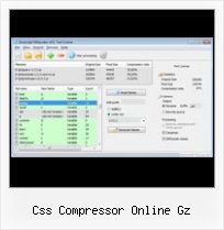 Javascript Packer css compressor online gz