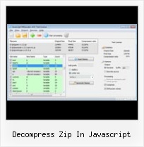 Java Decode Js Uri Encoded Object decompress zip in javascript