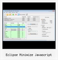 Compress Querystring Javascript eclipse minimize javascript