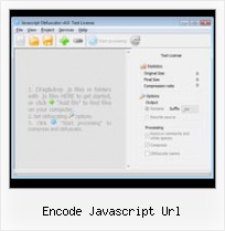 Minify Javascript And Css Online encode javascript url