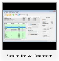 Yui Compressor Javadoc execute the yui compressor