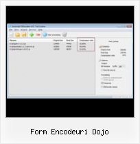 Yui Compressor Example form encodeuri dojo