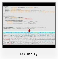 Compress Encript Javascipt gem minify