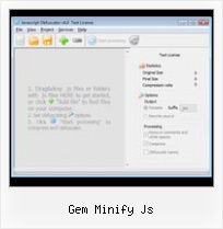 Ant Javascript Merge gem minify js