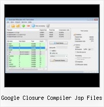 Obfuscate Json google closure compiler jsp files