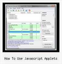Compress Querystring Javascript how to use javascript applets