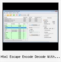 Python Javascript Compression html escape encode decode with hex values link