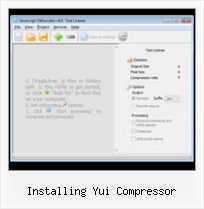 Live Jsmin installing yui compressor