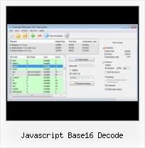 Asp Net 2 0 Gzip Javascript javascript base16 decode
