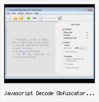 Compress Js Files Command Line javascript decode obfuscator online