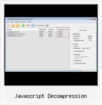 Javascript Encoder javascript decompression