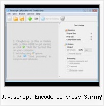 Generate Safe Js Email javascript encode compress string