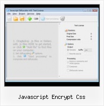 Javascript Obfuscator P A C K E D javascript encrypt css