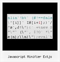 Javascript Compressor Online javascript minifier extjs