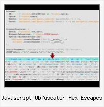 Minify Js Batch javascript obfuscator hex escapes