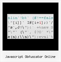 Minify Eclipse javascript obfuscator online