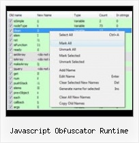 Yui Compressor Missing Code javascript obfuscator runtime