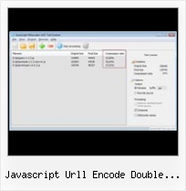 Javascript String Compression javascript urll encode double quote