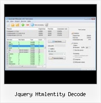 Jspacker jquery htmlentity decode
