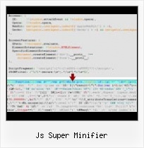 Javascript Compress Query String js super minifier