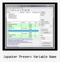 Yuicompressor Illegal Character jspacker preserv variable name