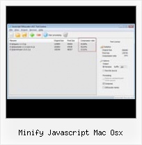 Obfuscate Url minify javascript mac osx