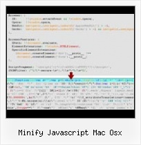 Widget Obfuscate minify javascript mac osx