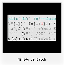 Obfuscator Javascript Yahoo minify js batch