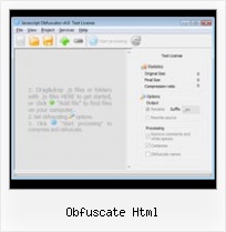 Php Javascript Obfuscator obfuscate html