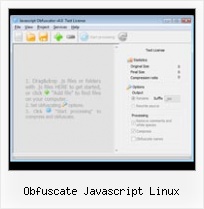 Minify Html Jsminifier obfuscate javascript linux