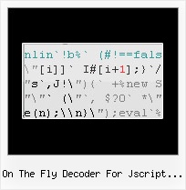 Yuicompressor Python Port on the fly decoder for jscript encode
