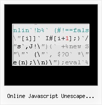 Urlencode Javascript Demo online javascript unescape encrypter