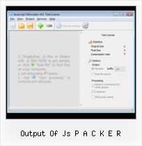 Code In Javascript For Compressing A Folder output of js p a c k e r