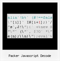 Javascript Compression Algorithm packer javascript decode
