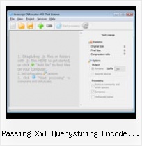 Decrypt Yui Compressed Script passing xml querystring encode jquery