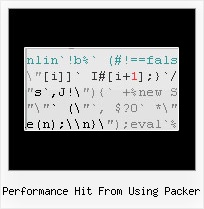 Opensource Osx Javascript Obfuscator performance hit from using packer