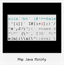 Jsminify php java minify