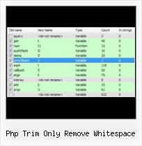 Obfuscator Decode Online php trim only remove whitespace