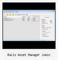 Javascript Compressor rails asset manager jsmin