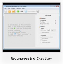 Xml Obfuscator recompressing ckeditor