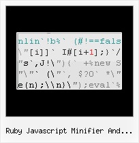 Google Javascript Obfuscator ruby javascript minifier and obfuscator